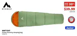 Sports Experts MCKINLEY SOFT EXT Junior mummy sleeping bag offer