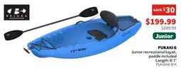 Sports Experts BELUGA PUKAKI 6 Junior recreational kayak offer