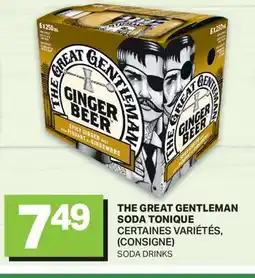 L'Intermarché THE GREAT GENTLEMAN SODA TONIQUE | SODA DRINKS offer