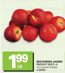 L'Intermarché NECTARINES JAUNES | YELLOW NECTARINES offer