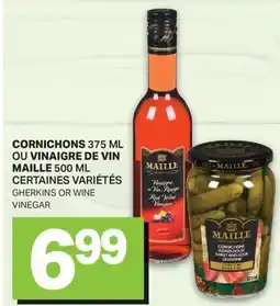 L'Intermarché MAILLE 500 ML VINAIGRE DE VIN OU CORNICHONS 375 ML | GHERKINS OR WINE offer