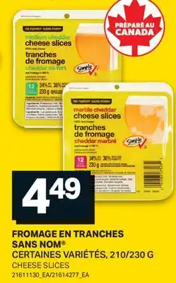 L'Intermarché FROMAGE EN TRANCHES SANS NOM | CHEESE SLICES, 210/230 G offer