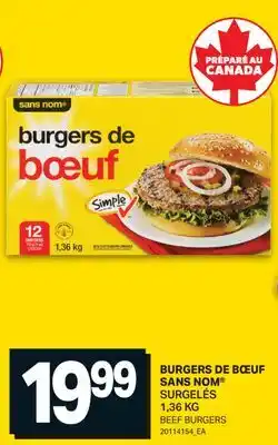 L'Intermarché BURGERS DE BŒUF SANS NOM , 1,36 KG | BEEF BURGERS offer