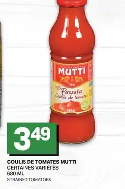 L'Intermarché COULIS DE TOMATES | STRAINED TOMATOES offer