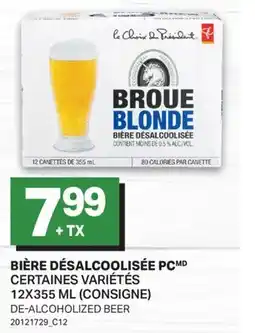 L'Intermarché BIÈRE DÉSALCOOLISÉE, 12X355 ML | DE-ALCOHOLIZED BEER offer