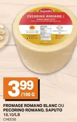 L'Intermarché FROMAGE ROMANO BLANC OU PECORINO ROMANO | CHEESE offer