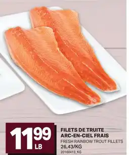 L'Intermarché FILETS DE TRUITE ARC-EN-CIEL FRAIS | FRESH RAINBOW TROUT FILLETS offer