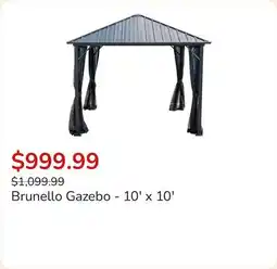 Club Piscine Brunello Gazebo - 10' x 10' offer