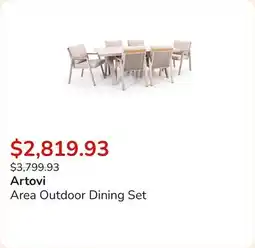 Club Piscine Area Outdoor Dining Set offer