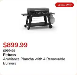 Club Piscine Ambiance Plancha with 4 Removable Burners offer