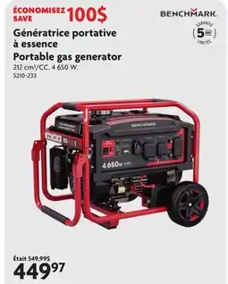Home Hardware Portable gas generator offer