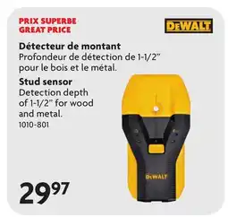Home Hardware Dewalt Stud sensor Detection offer