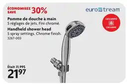 Home Hardware Handheld shower head offer