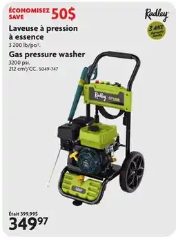 Home Hardware Radley Gas pressure washer offer
