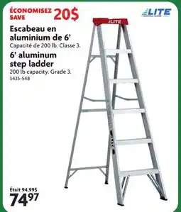 Home Hardware 6' aluminum step ladder offer