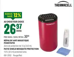 BMR RÉPULSIF ANTI MOUSTIQUE POUR PATIO, Rouge offer