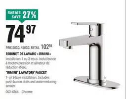 BMR ROBINET DE LAVABO RIMINI offer