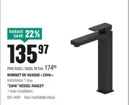 BMR ROBINET DE VASQUE ZAYA offer