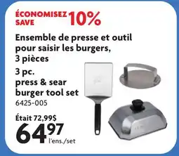 Home Hardware Blackstone 3 pc press & sear burger tool set offer