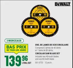 BMR ENS. DE LAMES DE SCIE CIRCULAIRE offer