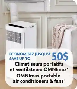 Home Hardware SAVE UP TO $50 OMNImax Portable Air Conditioners & Fans offer