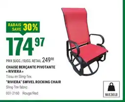 BMR CHAISE BERÇANTE PIVOTANTE offer