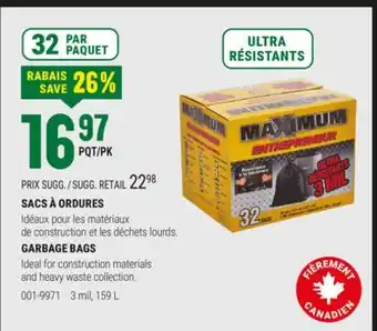 BMR SACS À ORDURES offer