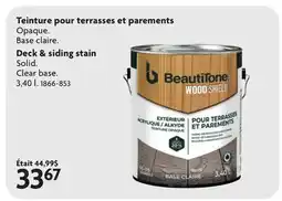 Home Hardware Deck & siding stain offer