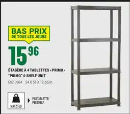 BMR ÉTAGÈRE À 4 TABLETTES PRIMO offer