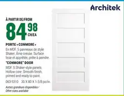 BMR PORTE CONMORE offer