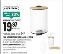 BMR ENS. D'ACCESSOIRES DE SALLE DE BAIN offer