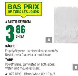 BMR BÂCHE offer