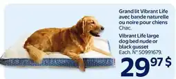 Walmart Vibrant Life large dog bed nude offer