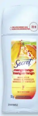 Walmart Secret Fresh antiperspirant or deodorant offer