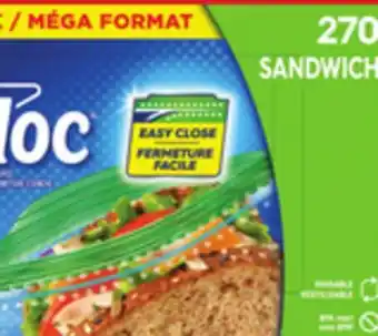 Walmart Ziploc sandwich bags mega pack offer