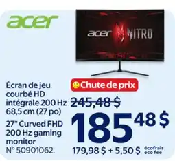Walmart Acer 27 Curved FHD 200 Hz gaming monitor offer