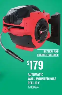 Canac AUTOMATIC WALL-MOUNTED HOSE REEL 18 V offer