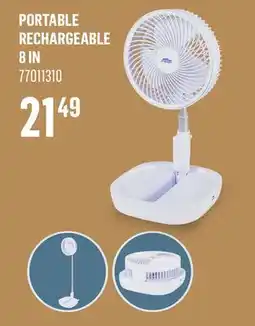 Canac Portable Rechargeable Fan 8 in offer
