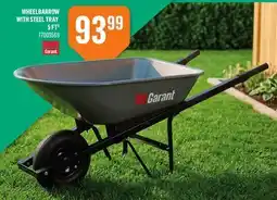 Canac WHEELBARROW WITH STEEL TRAY offer