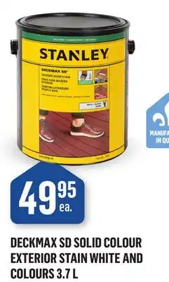 Canac Deckmax SD Solid Colour Exterior Stain White and Colours 3.7L offer