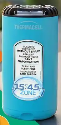 Canac Thermacell Mosquito Area Repellent Patio Shield Glacier Blue offer
