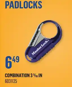 Canac Master Locks Combination lock offer