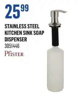 Canac Pfister Stainless Steel Kitchen Sink Soap Dispenser offer