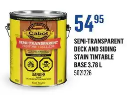 Canac Semi-Transparent Deck and Siding Stain 3.78L offer
