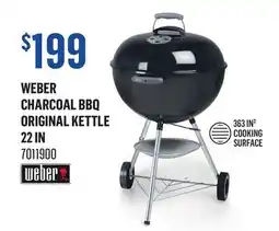 Canac WEBER Charcoal BBQ Original Kettle 22 in offer