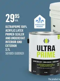 Canac UltraPrime 100% Acrylic Latex Primer-Sealer and Undercoat Interior and Exterior offer