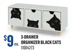 Canac 3-Drawer Organizer Black Cats offer