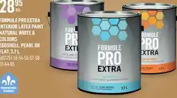 Canac Formule Pro Extra Flat Interior Latex Paint Natural White & Colours offer