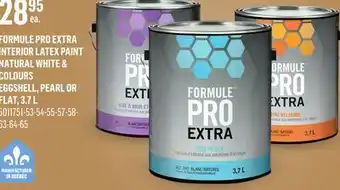Canac Formule Pro Extra Flat Interior Latex Paint Natural White & Colours offer