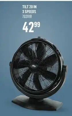 Canac Tilt Fan 20 in. 3 Speeds offer